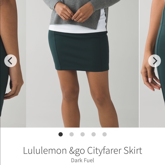 Lululemon &go Cityfarer Skirt in Dark Fuel - Picture 3 of 10